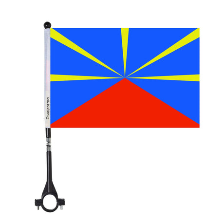 Reunion Island Polyester Bike Flag - Pixelforma