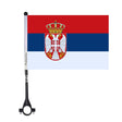 Serbia Polyester Bike Flag - Pixelforma