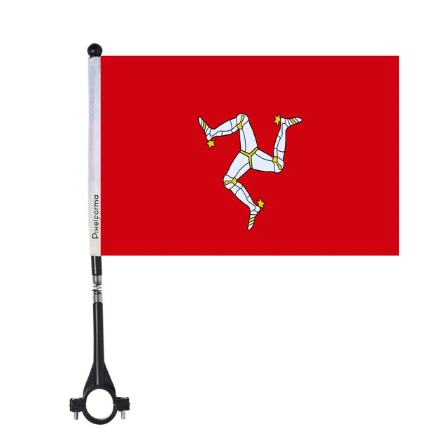 Isle of Man Polyester Bike Flag - Pixelforma