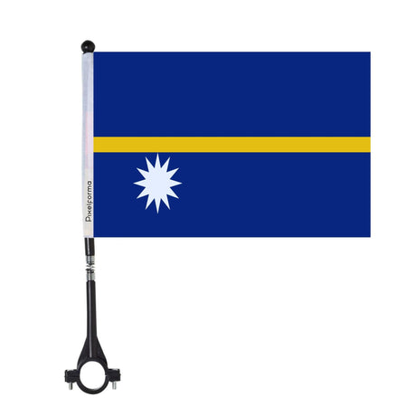 Drapeau de vélo de Nauru en polyester - Pixelforma