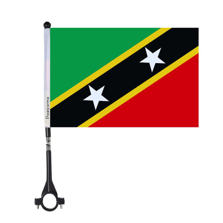 Saint Kitts and Nevis Polyester Bike Flag - Pixelforma
