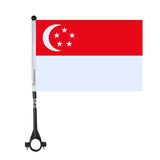 Drapeau de vélo de Singapour en polyester - Pixelforma