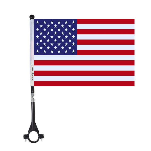 Polyester USA Bike Flag - Pixelforma
