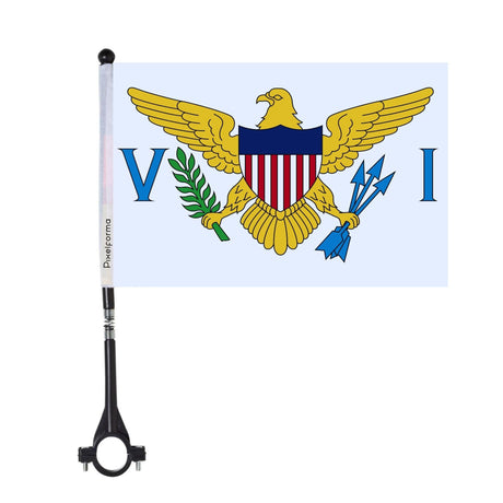 Drapeau de vélo des Îles Vierges des États-Unis en polyester - Pixelforma