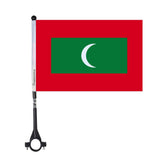 Drapeau de vélo des Maldives en polyester - Pixelforma