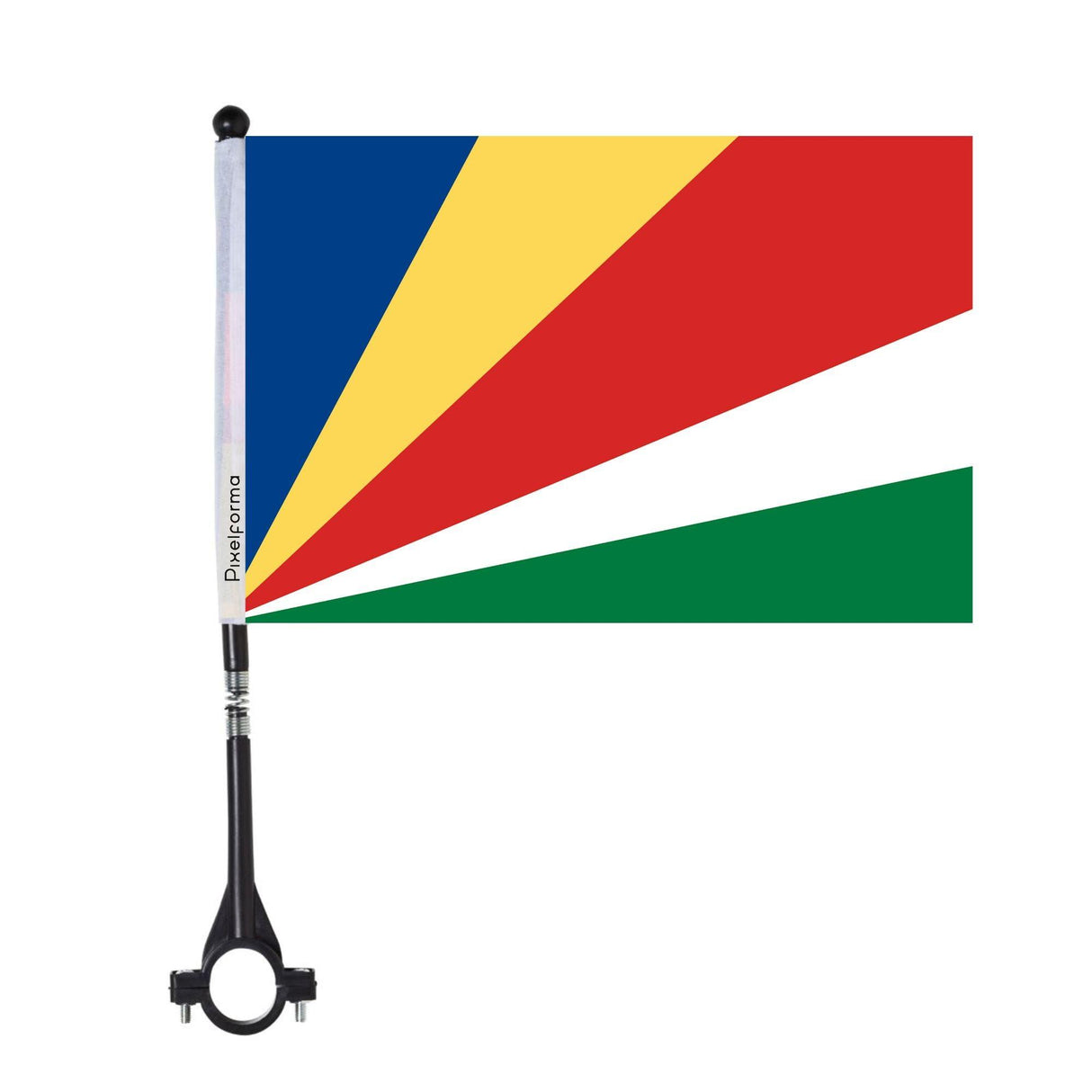 Drapeau de vélo des Seychelles en polyester - Pixelforma