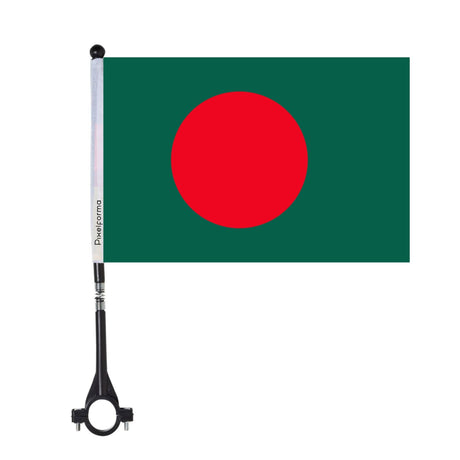 Polyester Bangladesh Bike Flag - Pixelforma
