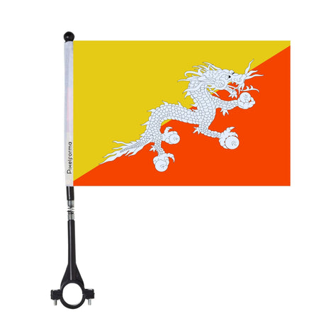 Bhutan Polyester Bike Flag - Pixelforma