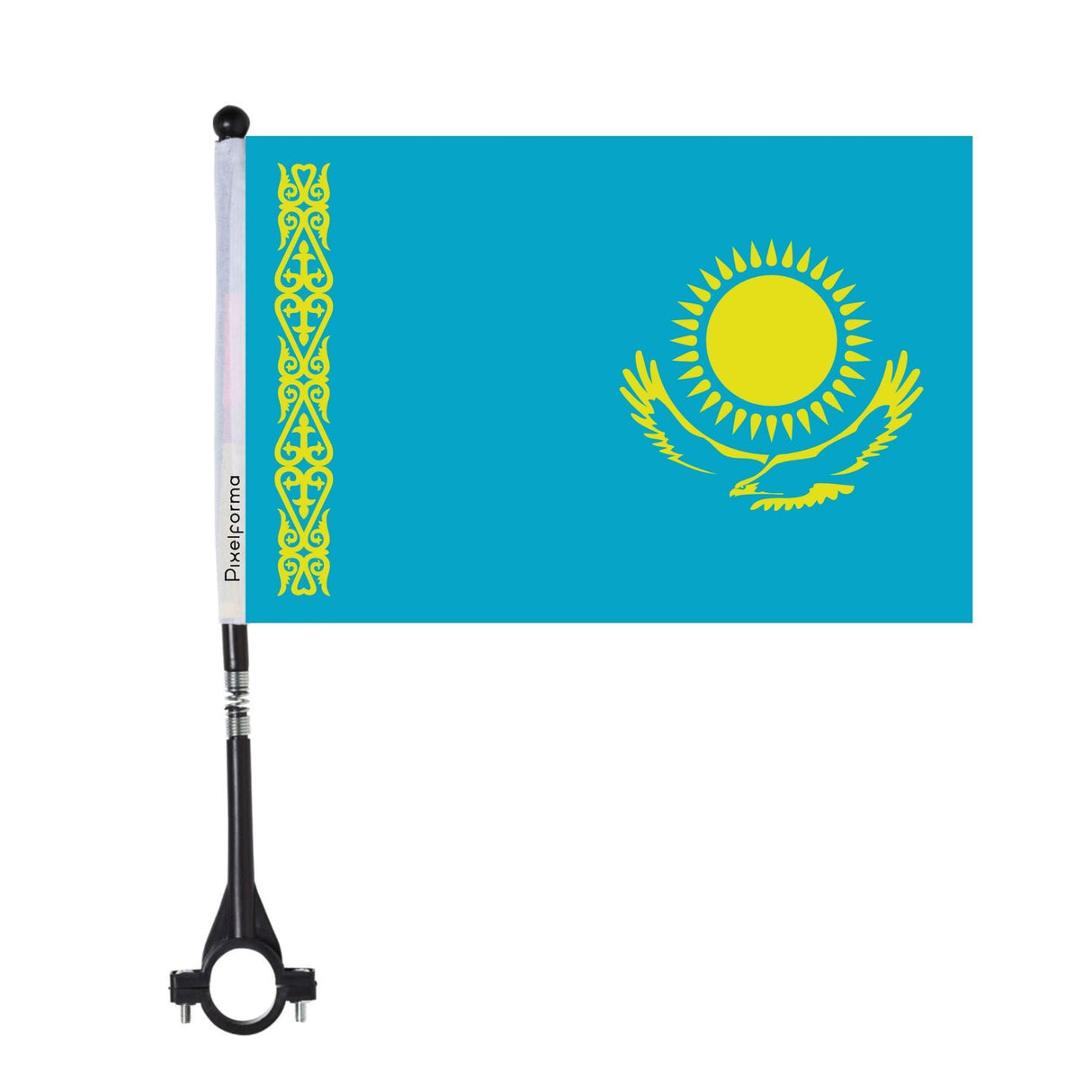 Official Kazakhstan Polyester Bike Flag - Pixelforma