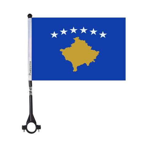 Kosovo Polyester Bike Flag - Pixelforma