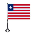 Polyester Liberia Bike Flag - Pixelforma