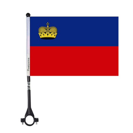 Drapeau de vélo du Liechtenstein en polyester - Pixelforma