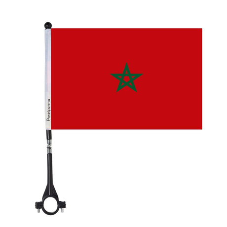 Morocco Polyester Bike Flag - Pixelforma