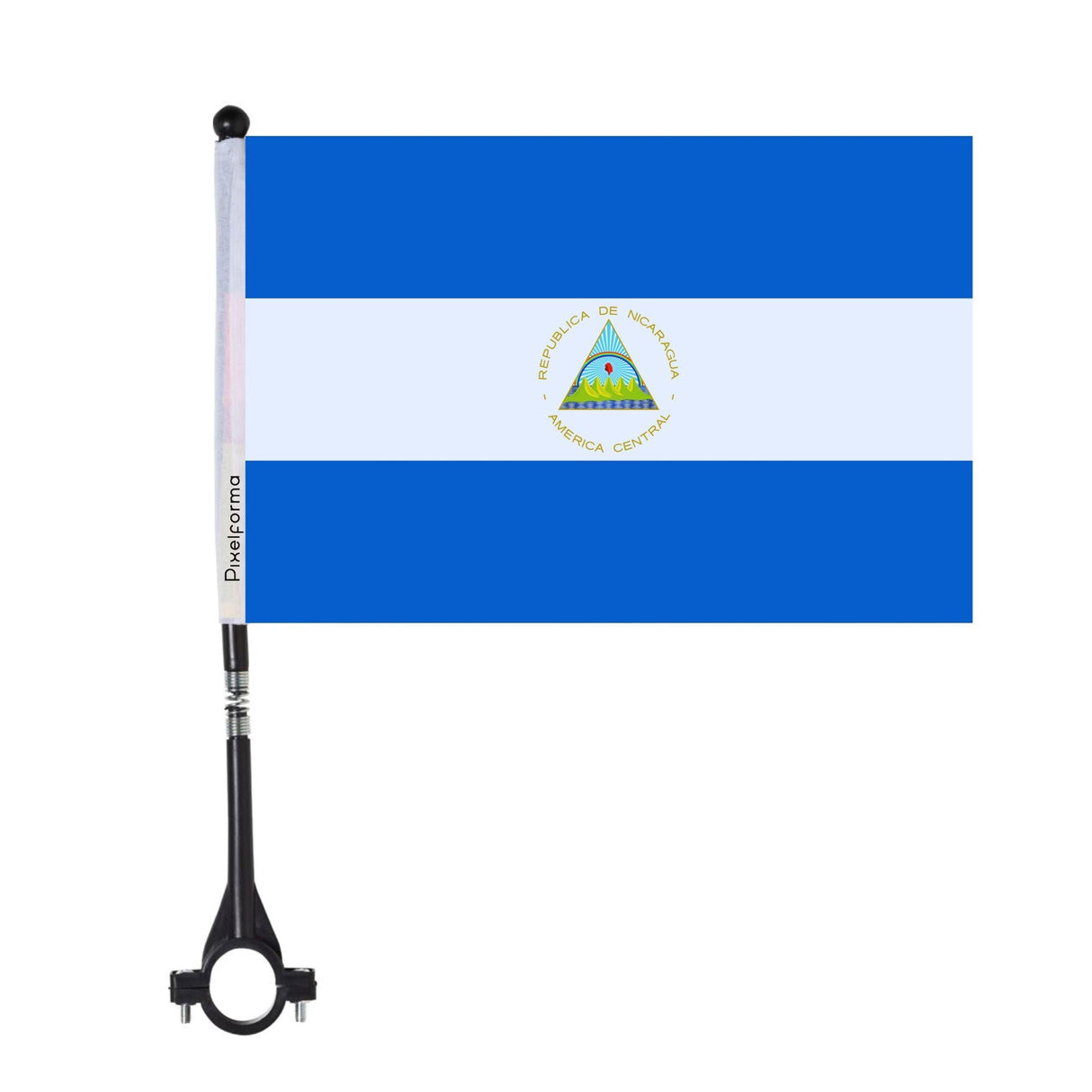 Nicaragua Polyester Bike Flag - Pixelforma