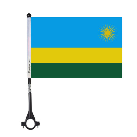 Polyester Rwanda Bike Flag - Pixelforma