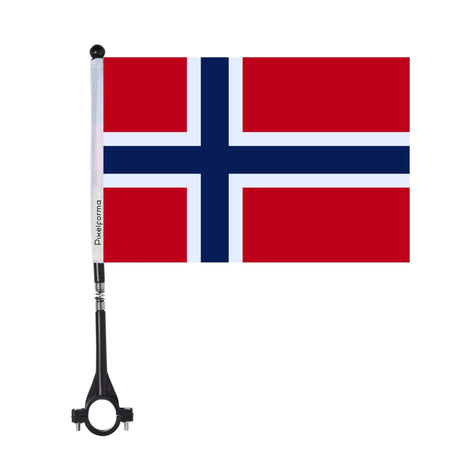 Svalbard and Jan Mayen Bike Flag in Polyester - Pixelforma