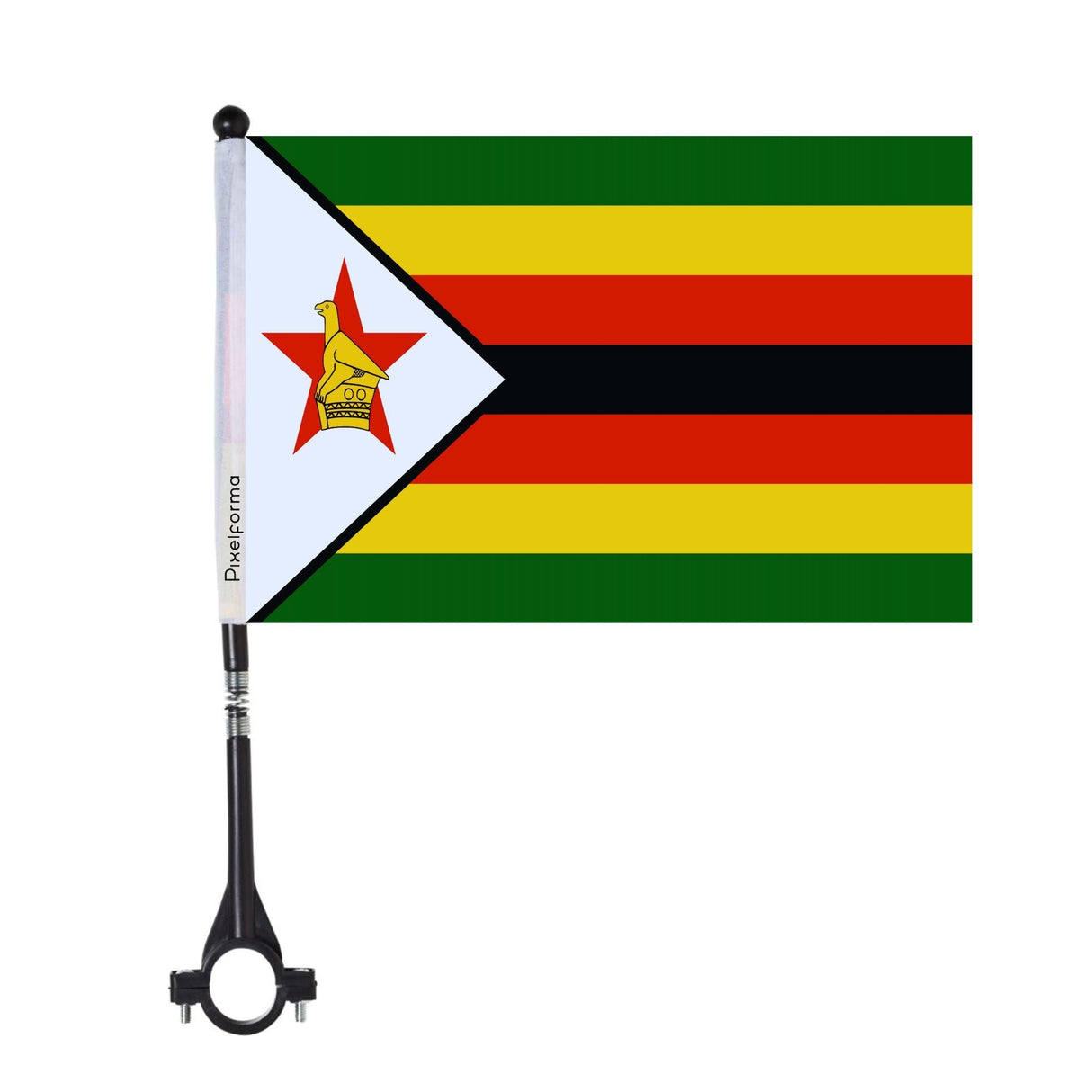 Zimbabwe Polyester Bike Flag - Pixelforma