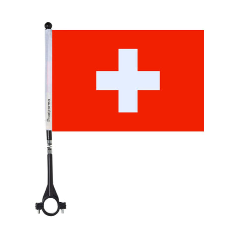 Bicycle flag and coat of arms of Switzerland in polyester - Pixelforma