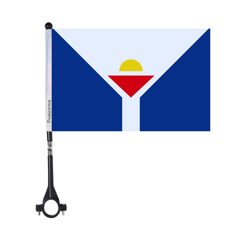 Saint-Martin (French West Indies) Polyester Bicycle Flag - Pixelforma