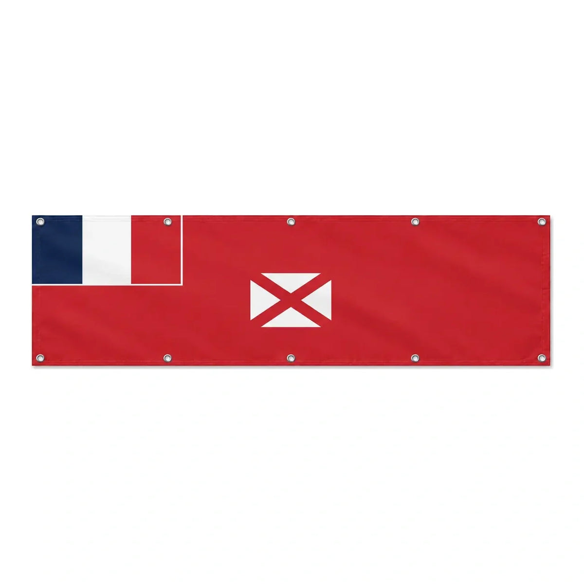 Drapeau de Wallis-et-Futuna grand format XL en polyester avec dix œillets
