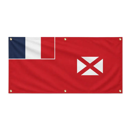 Drapeau wallis-et-futuna polyester résistant 6 œillets