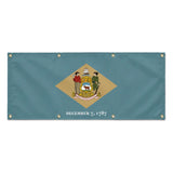 Drapeau delaware polyester résistant aux intempéries œillets