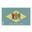Drapeau delaware polyester résistant avec œillets à gauche