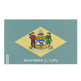 Drapeau delaware polyester résistant avec œillets à gauche