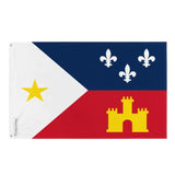 Drapeau des acadiens de la louisiane plusieurs tailles en polyester - pixelforma