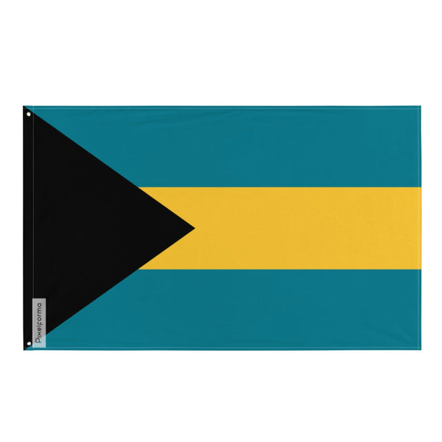 Flag of the Bahamas in Multiple Sizes 100% Polyester Print with Double Hem - Pixelforma