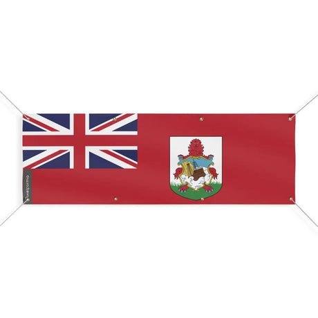 Drapeau des Bermudes 8 Oeillets en Plusieurs Tailles (L) - Pixelforma 