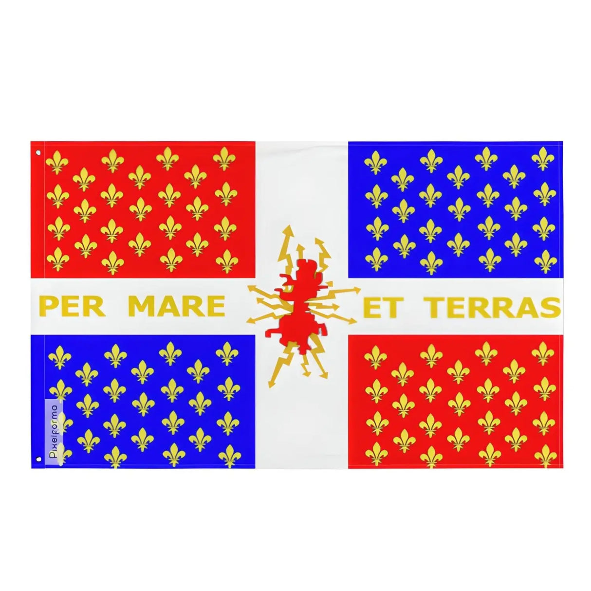 Drapeau des compagnies franches de la marine de 1690 à 1761 plusieurs tailles en polyester - pixelforma