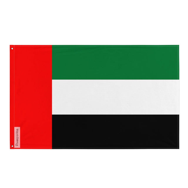 Drapeau des Émirats arabes unis en plusieurs tailles 100 % polyester Imprimer avec Double ourlet - Pixelforma