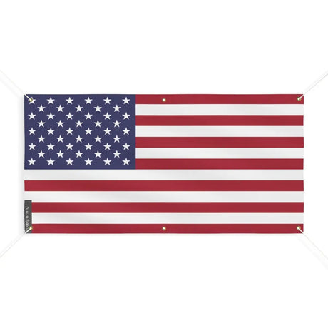 Drapeau des États-Unis 6 Oeillets en Plusieurs Tailles (M) - Pixelforma 