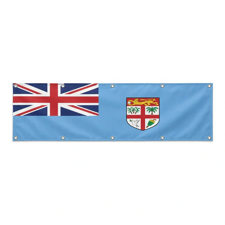 Drapeau des Fidji grand format XL en polyester avec dix œillets