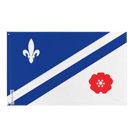 Drapeau des Franco-Albertains en plusieurs tailles 100 % polyester Imprimer avec Double ourlet - Pixelforma