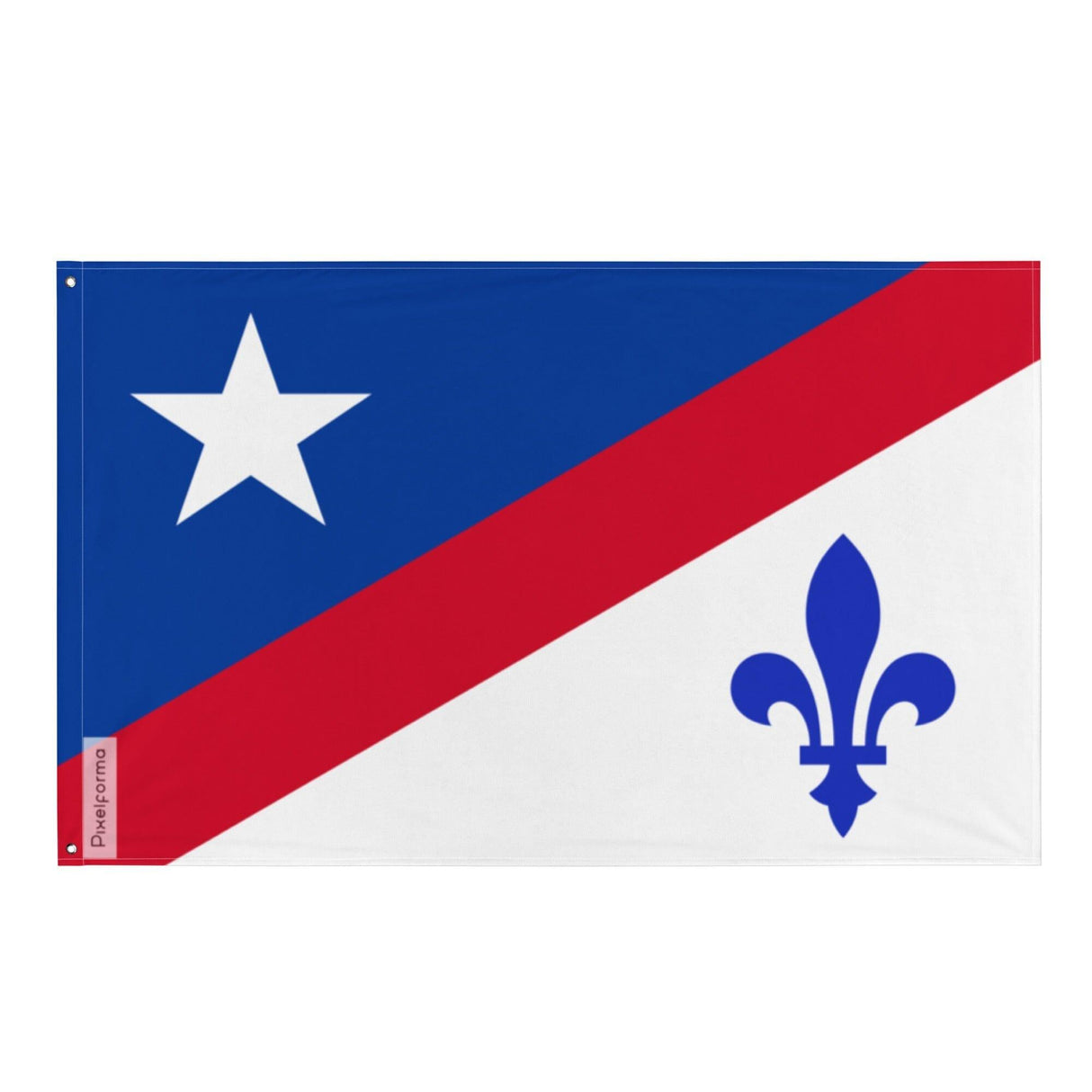 Drapeau des Franco-Américains en plusieurs tailles 100 % polyester Imprimer avec Double ourlet - Pixelforma