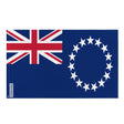 Cook Islands Flag in Multiple Sizes 100% Polyester Print with Double Hem - Pixelforma