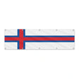 Drapeau des îles Féroé grand format XL en polyester avec dix œillets