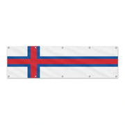 Drapeau des îles Féroé grand format XL en polyester avec dix œillets