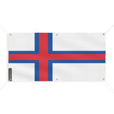 Drapeau des îles féroé 6 oeillets en plusieurs tailles (m) - pixelforma