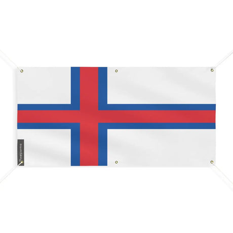 Drapeau des îles féroé 6 oeillets en plusieurs tailles (m) - pixelforma