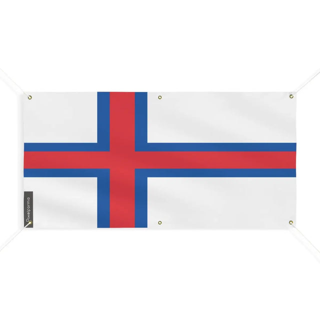 Drapeau des îles féroé 6 oeillets en plusieurs tailles (m) - pixelforma