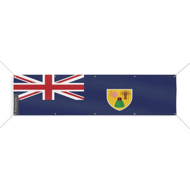 Drapeau des Îles Turques-et-Caïques 10 Oeillets en Plusieurs Tailles (XL) - Pixelforma 