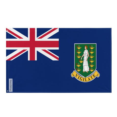 British Virgin Islands Flag in Multiple Sizes 100% Polyester Print with Double Hem - Pixelforma
