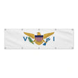Drapeau des Îles Vierges des États-Unis grand format XL en polyester avec dix œillets