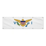 Drapeau des Îles Vierges des États-Unis grand format XL en polyester avec dix œillets