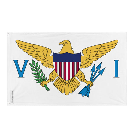 U.S. Virgin Islands Flag in Multiple Sizes 100% Polyester Print with Double Hem - Pixelforma