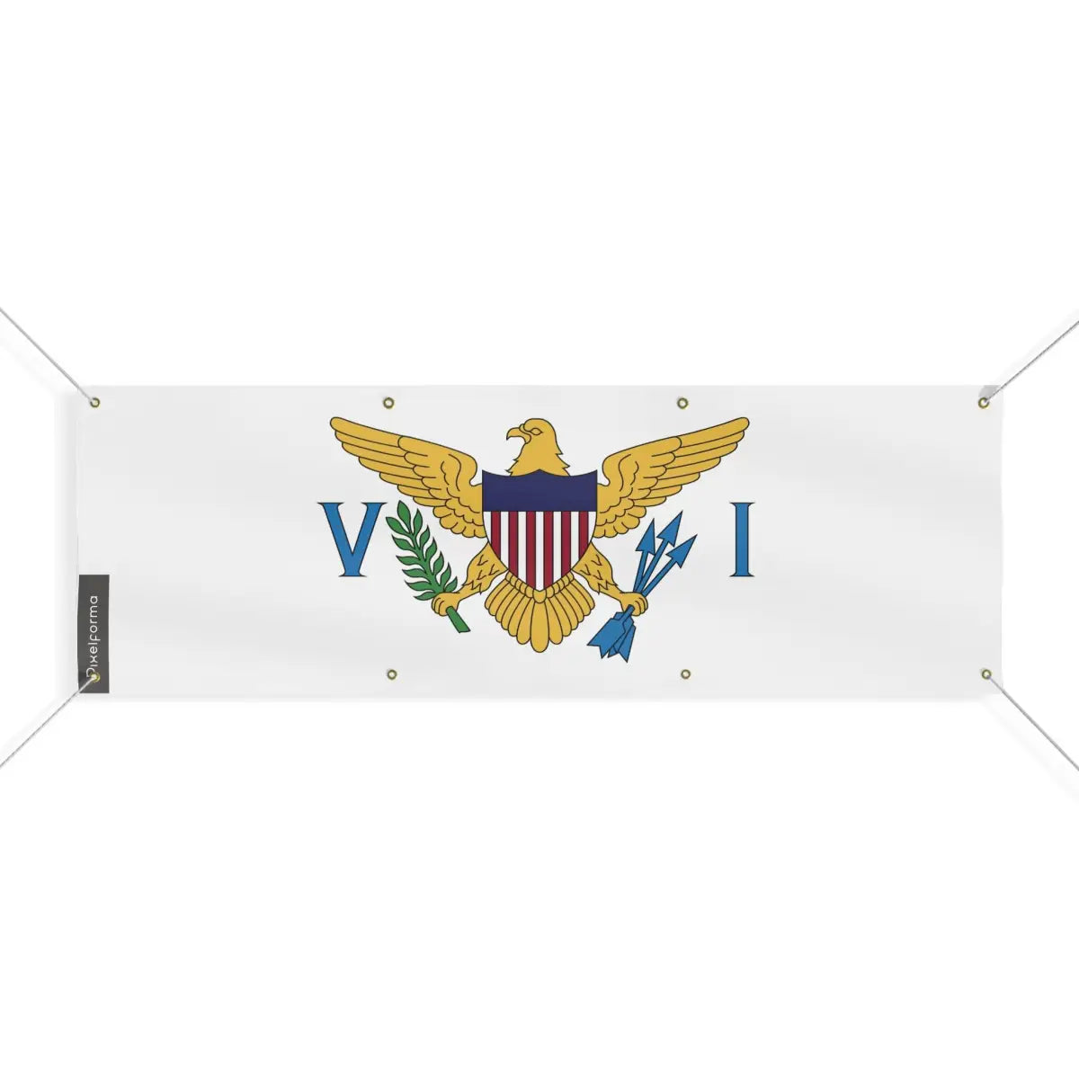 Drapeau des Îles Vierges des États-Unis 8 Oeillets en Plusieurs Tailles (L) - Pixelforma 