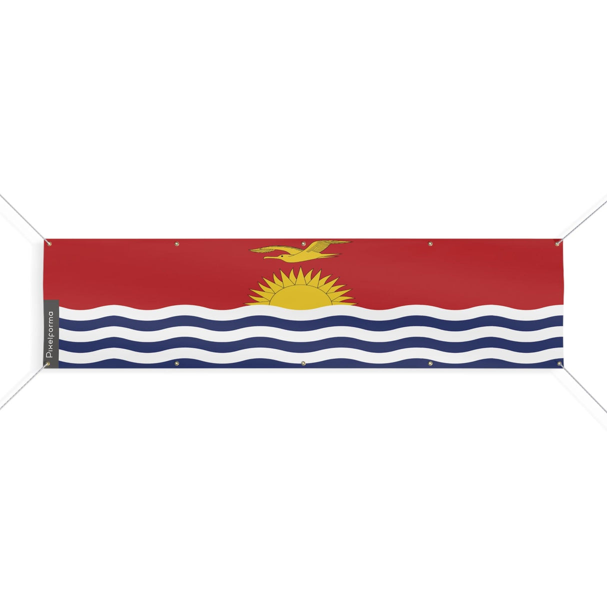 Bandera de Kiribati con 10 ojales en varios tamaños